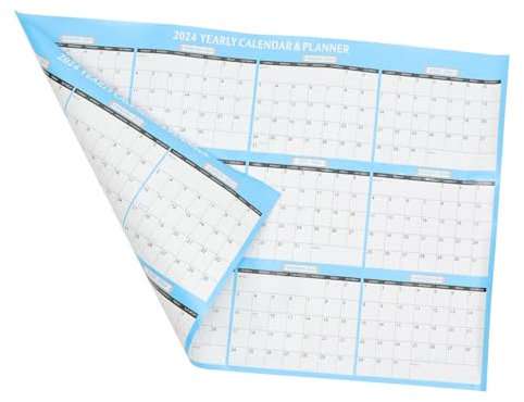 Ciieeo Wandkalender Jahreswandkalender Kleiner Leichter Hängekalender Mit to Do Feldern Platzsparender Monatskalender Für Büro Und Haushalt
