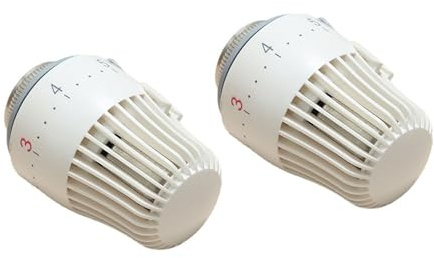 2pcs Radiator Thermostat Valves Head Only Radiator Temperature Control Knob Replacement Radiator Valves