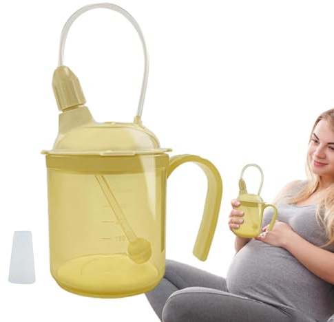 Auslaufsicherer Schnabelbecher für Senioren und Erwachsene - 300-ml-Trinkbecher für die Stillzeit Mit Sicherem Verschluss