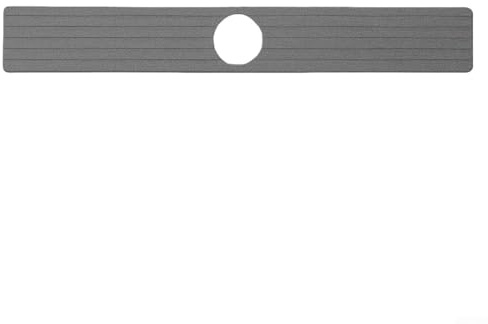 Tapis de robinet d'évier de cuisine, organisateur d'évier en diatomite, 60 cm, tapis de robinet absorbant avec esthétique moderne pour la propreté de votre maison (gris foncé)