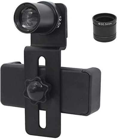 Microscope Phone Clip for Microscope with 12.5X Eyepiece Lens Cell Phone Mount Adapter Telescope Accessories Diameter 23.2mm 30mm 30.5mm(Mounting 30.5mm)
