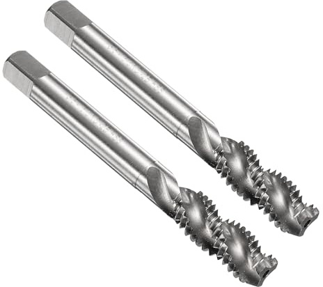 QUARKZMAN 2pcs Tarauds À Filetage Hélicoïdal 3/8-16 UNC 2B Taraud Pour Machine, Outil De Réparation De Taraudage Non Revêtu, Acier Rapide (HSS) M2