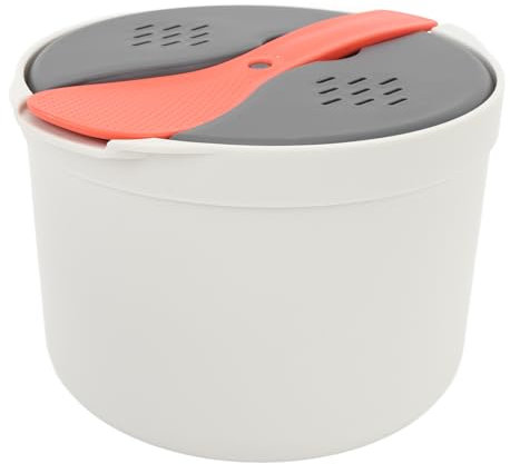 Microwave Rice Cooker, Microwave Rice Steamer, Portable Microwave Vegetables Cooker for Cook White Rice and Vegetables Including Corn, Potatoes, Carrots