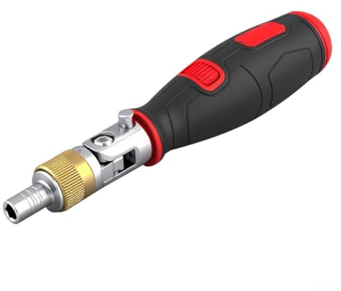 10 In 1 Multi-angle Household Ratchet Screwdriver, Multi Accurate Repair Tool Kit, Magnetic Screwdrivers Bits, For Furniture Electronics Cars Bicycles(Red)