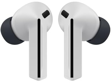 Samsung Galaxy Buds3 FE, Kabellose In-Ear-Kopfhörer inkl. mobeen Soft Clear Case, Ausgewogener Klang, 360 Audio, Aktive Geräuschunterdrückung & Clear Call, AI Kopfhörer mit Gemini, Gray