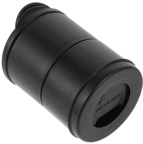 Alipis Portacenere per Auto Multifunzione con Coperchio Nero in Plastica Riutilizzabile, Portatile e Staccabile, Accessorio Pratico per Veicoli e Suv