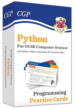 Python Programming Practice Cards for GCSE Computer Science with Python Files & Videos (GCSE Python for Computer Science)