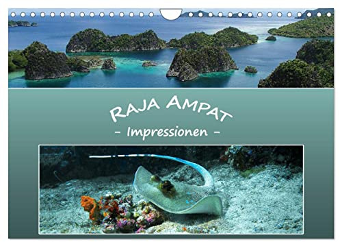 Raja Ampat - Impressionen (Wandkalender 2026 DIN A4 quer), CALVENDO Monatskalender: Unterwegs im Land der Vier Könige (CALVENDO Natur)