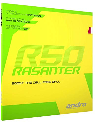 ANDRO Belag Rasanter R 50 Farbe 2,3 mm, schwarz, Größe 2,3 mm, schwarz