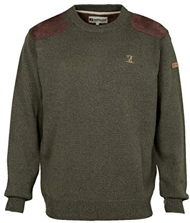 Pull de chasse Percussion col rond brodé Logo