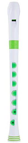 Nuvo nu-bo Plastic Holes Recorder + sopuranoriko-da- German Silicone Key Specifications n320rd [domestic regular goods] , white/teal