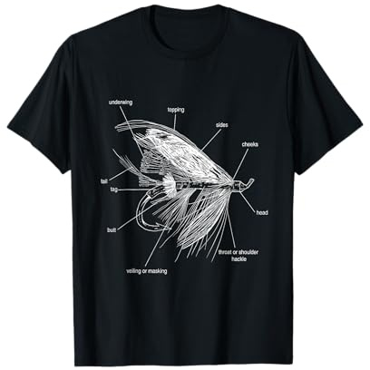 Fliegenfischen Fly Fishing Fisch Angler Angeln Geschenke T-Shirt