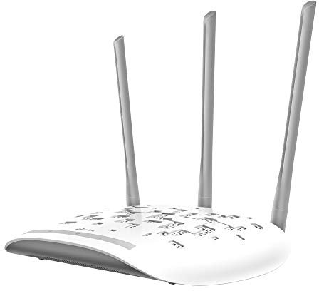 TP-Link TL-WA901N WLAN Access Point 450Mbit/s (Client, Bridget, Universal/WDFS Repeater), WPS, DREI fixierte Antennen weiß