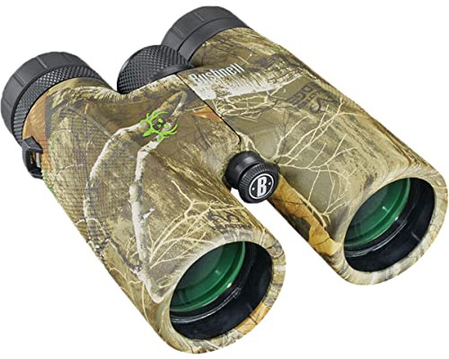 Bushnell Fernglas 10x42 Powerview Real Tree - sehr klares Bild, lichtstark, robust, perfekt für Natur -und Tierbeobachtung, 141042RB