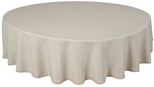 Home Direct Tovaglia da tavola, in Poliestere, Rotonda 140cm Avorio