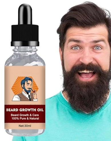 Herren-Bartöl - Schnurrbart-Haarwachstum, Bartöl für Männerwachstum - 30 ml Bartpflege, Bartfeuchtigkeitscreme, Bartöl für Männer. Wachsen Sie schneller einen stärkeren, dickeren, volleren Bexdug