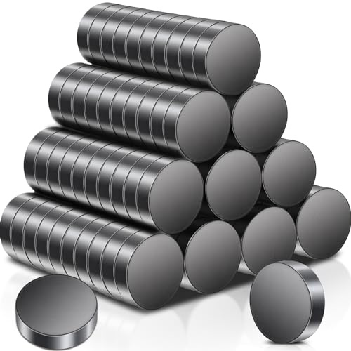 100pcs aimants pour Tableau magnétique, Petits aimants Noirs 18 x 5 mm, aimants en ferrite puissants, aimants pour Tableau Blanc, aimants pour réfrigérateur, aimants Ronds pour réfrigérateur