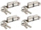 Lot de 4 serrures cylindriques européennes 35T/35 pouces (70 mm), serrure de porte européenne avec 3 clés, serrure de porte anti-crochetage avec clé, haute sécurité pour portes en bois, UPVC et