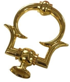 Türklopfer,TüRklopfer Aus Gusseisen Einfacher Türklopfer Schwarz-Gold/Silber/Schwarz Luxus-Türklopfer Zinklegierung Klopfring Türklopfer Möbelgriff Hardware(Gold)