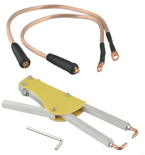 Butt Welding Tool, Metal Portable Spot Welder Butt Welding Machine Tongs Pen Pliers Wrench 123Mm, Comfortable Grip Spot Welder, Adjustable Pressure, Ensures Precise And Effective Welding(D)