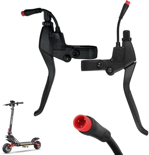 CERFFOOL Poignée Levier de Frein pour Kukirin G2 Pro/G2 Max Poignée de Frein en Alliage d'Aluminium Freins Levier Pièce de Remplacement pour Scooters Électriques Accessoires (1 Paire Levier de Frein)