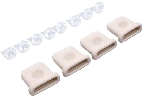 UPALDHOU Valvole a Becco d'anatra Membrana in Silicone, Parti di Ricambio per Tiralatte Set di 4 Diaframmi 8 Valvole per Spremitura Ininterrotta del Latte, Compatibile con Tiralatte