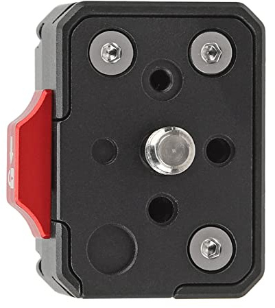 Cosiki Kit di Montaggio Mini Fotocamera Stabile Anti-vibrazione con Piastra a Sgancio Rapido V Lock per Treppiede DSLR, Materiale in Lega di Alluminio