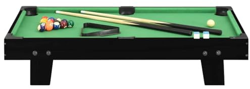 Generico Mini Tavolo da Biliardo 3 Piedi 92x52x19 cm Nero e Verde