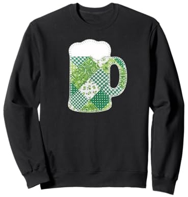 Chope à bière matelassée pour la Saint-Patrick 2026 Sweatshirt
