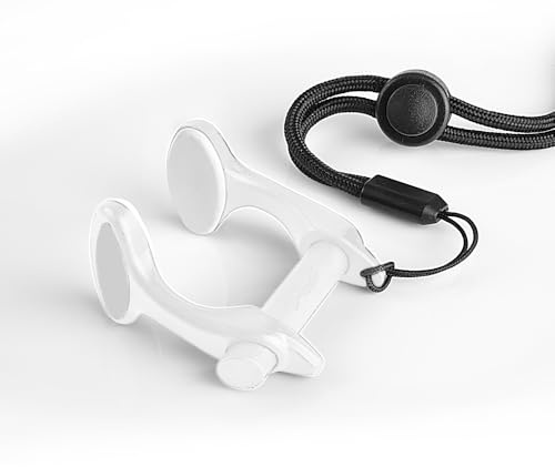C4 Nose Clip in Peek ad Alte Prestazioni - Design, Massimo Confort in Apnea e Freediving - Zeta Alu, Zeta Plastic, Flow Plastic - Pad Intercambiabili - Custodia e Cordino