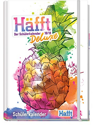 Häfft Deluxe A5 2018/2019 – Skolkalendern! Trådhäftning, hårt omslag med gummiband, skoldagbok/läxhäftning/skolplanerare