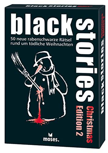 moses. black stories Christmas Edition 2 | 50 rabenschwarze Rätsel | Das Krimi Kartenspiel