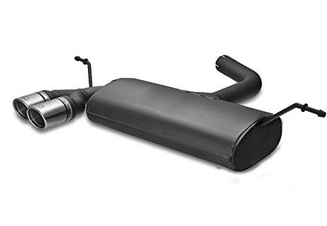Sportauspuff für VOLKSWAGEN GOLF VII 2013-2016 HATCHBACK | kompatibel mit Volkswagen Golf VII HB 1.4 90kW 2013- 2x70mm RS