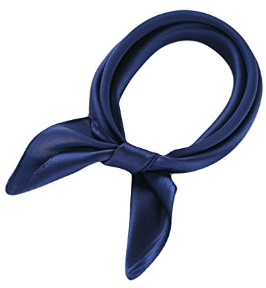 UK_Stone 100% Seide Unisex Einfarbig Bandana Schal Halstuch 50 * 50cm
