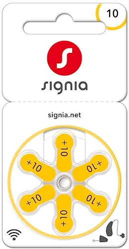 60x Siemens Signia Gr. 10 Hörgerätebatterien 6er Blister Pr70 Gelb 24610 (10x 6er Blister)