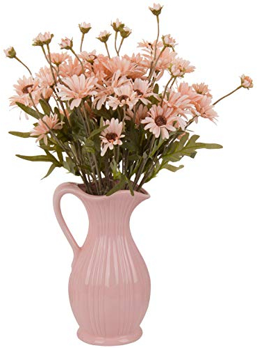 cn-Knight 12pcs Künstliche Gerbera-Gänseblümchen,52cm Langer Stiel Künstliche Gänseblümchen,für Zuhause Dekoration,Mittelstück,Hochzeit,Brautstrauß,DIY,Lila