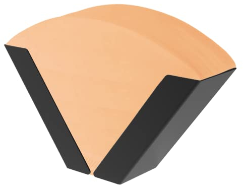 Porte-Filtre à Café Mural (Taille 1-4) - Support pour Rangement avec Kit de Montage (Noir)