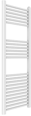 ERCOS Handtuchheizkörper Badheizkörper Abmessungen 450 x 1200 mm Heizkörper Farbe Mattweiß Anschlüsse 1/2 Lieferung mit Montagesatz
