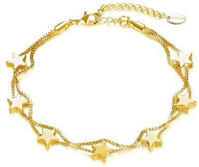 Philip Jones 18k Gold Plated Star Bracelet