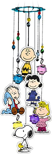 Spoontiques Peanuts Wind Chime - Outdoor Garden Décor - Decorative Chimes for Yard, Garden, Backyard and Patio Decoration