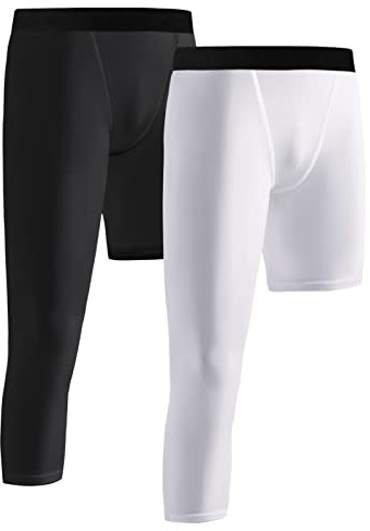 Valcatch 1/2 Pack Jungen Einbein-Kompressionshose Basisschicht Jugend Kind Athletik Fitnessstudio Sport Basketball Running Tights Leggings