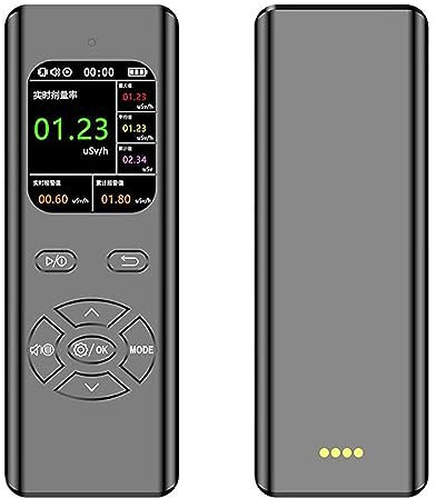 JITEM Rilevatore Radiazioni Nucleari Contatore Geiger Dosimetro Radiazioni Portatile Beta Gamma Raggi X Ricaricabile Misuratore Radiazioni con Vibrazioni Sonore Triplo Allarme Luminoso,Black