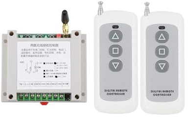 DC 12V 24V 30A linearantriebe Funkschalter mit 2 stück Fernbedienung Motor Fernschalter Hochleistungsschalter Vorwärts- und rückwärtsstopp-Controller Aufwärts und Abwärtsstopp manuelle Funktion