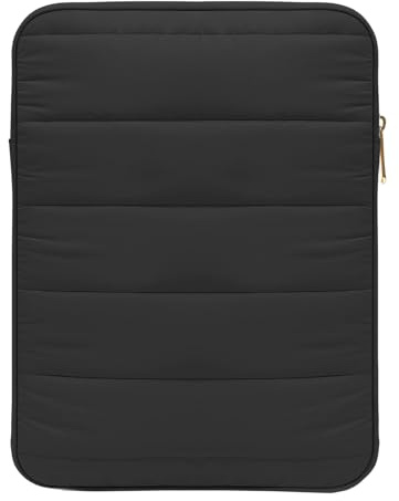 MoKo 9-11 Zoll Tablet Tasche Hülle, Tragetasche mit Steppnaht Handwerk, Reisetasche aus Polyester-Pongee Kompatibel mit iPad Air 5/4th 10.9, iPad Pro 11 inch, iPad 10th 10.9, iPad 9/8th 10.2, Schwarz