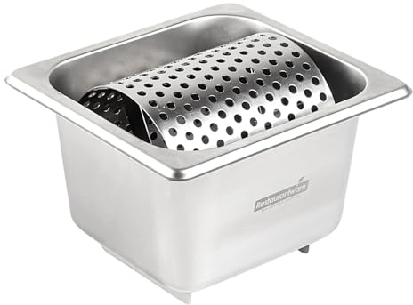 Met Lux Butterstreurolle, 1 langlebiges Butterrad – verteilt Butter gleichmäßig, erhöhter Boden, Butterroller aus Edelstahl für Grillplatte, für Butter, Saucen oder Öl Restaurantware