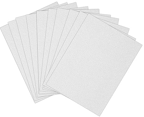TEHAUX 10 Stück Blätter Glitzerkarton Glitzerpapier Polsterzubehör Glitzerndes Bastelpapier Glitter Papier Weiss Glitter Paper Schneidemaschine Farbiger Karton Diy Kraftpapier Quadrat A4