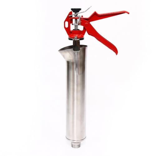Zement-Caulking Pumpe, Grouting Tool Mörtel Pointing Grouting Gun Edelstahl Hand Caulking Guns Sprayer Applicator Toolfor Zement Kalk Düse,ür Fliesenfugenfüllung und Terrassenfugenfüllung,58x22 Cm