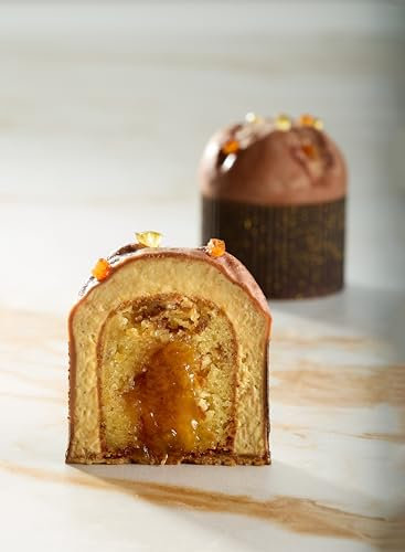 Generico Moldes de silicona para pasteles PX43113 Panettone 15 Huellas – Accesorios profesionales para Navidad y pastelería – Moldes individuales para repostería – Moldes profesionales