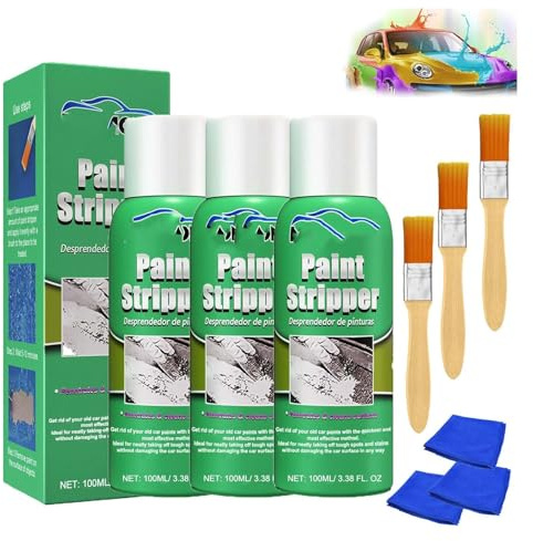 Rayhong Paint Stripper, Ray Hong Paint Stripper, 100ml Efficient Paint Stripper, High Efficiency Paint Remover for Metal Surfaces, Automotive Paint Stripper, Metal Paint Stripper for Wood (3PC)