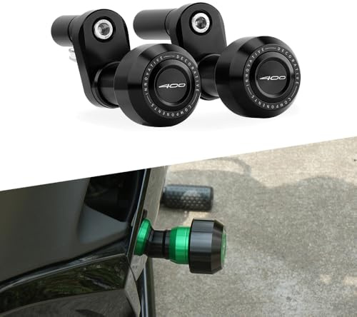 Modeer Motorrad Sturzpads Rahmen Slider Sturzschutz zubehör Für Ka.wasaki Ninja 400 2018-2024 / Z400 2018-2024 / Ninja 500 2024-2025 / Z500 2024-2025 (z400-schwarz)